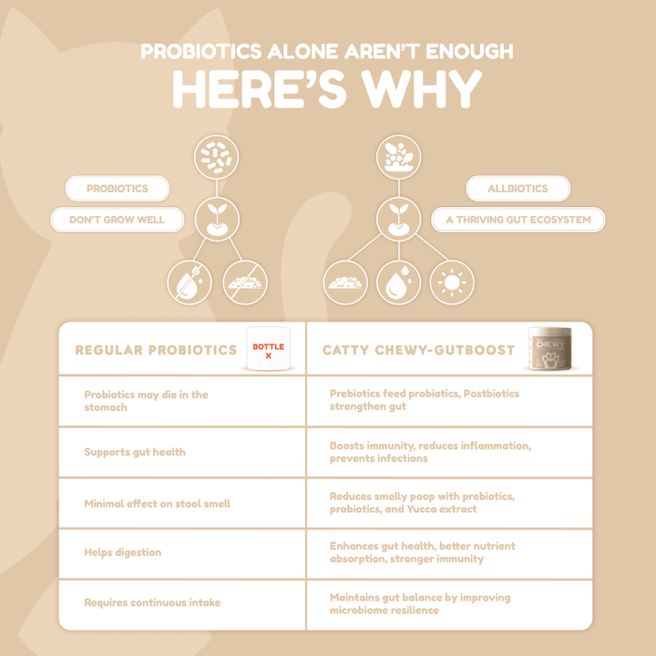 Catty Chewy - GutBoost Allbiotics Chews (120 Chews/300g)