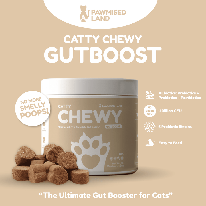 Catty Chewy - GutBoost Allbiotics Chews (120 Chews/300g)