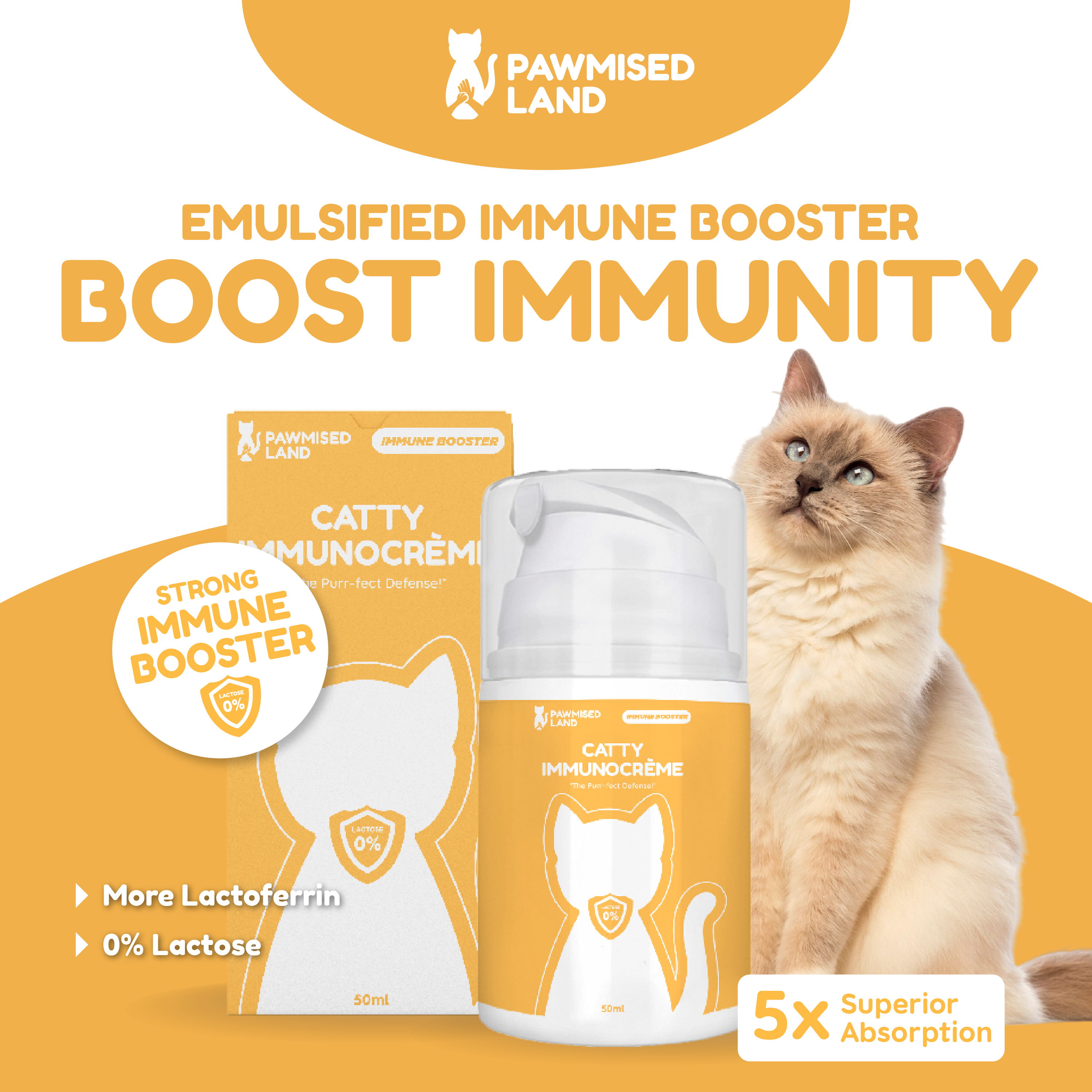 Catty ImmunoCrème - Emulsified Immune Booster – PawmisedLand