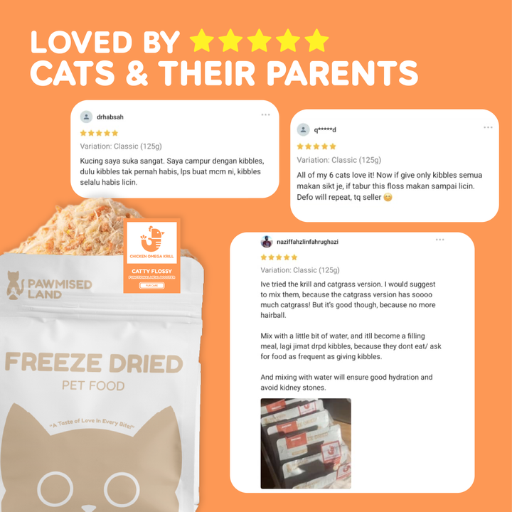 Catty Flossy - Functional Freeze-Dried Kibbles Topper