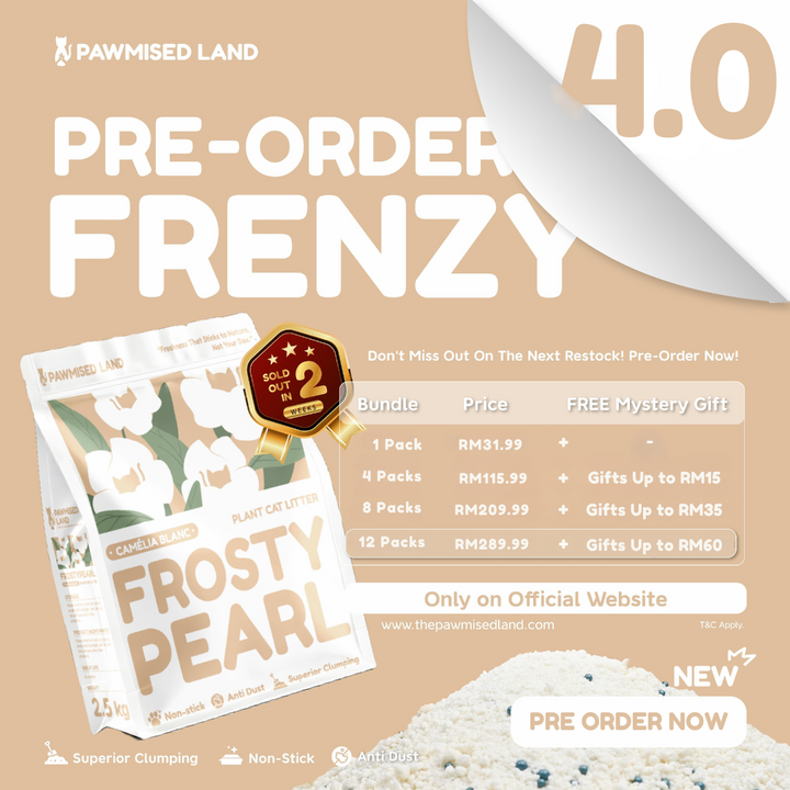 [PRE-ORDER] Frosty Pearl - Plant Cat Litter - Camèlia Blanc Scent
