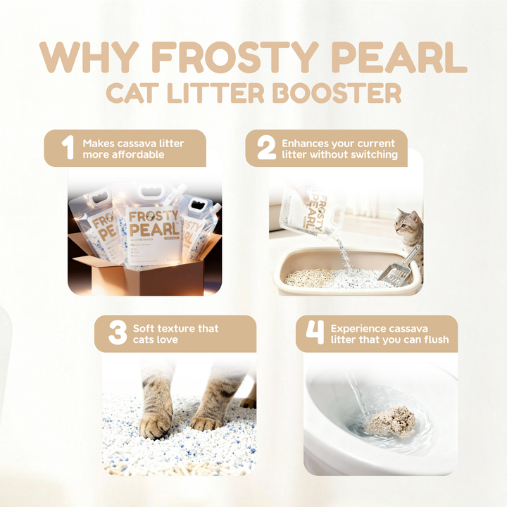Frosty Pearl - Cat Litter Booster 4L/1000g - Camèlia Blanc Scent