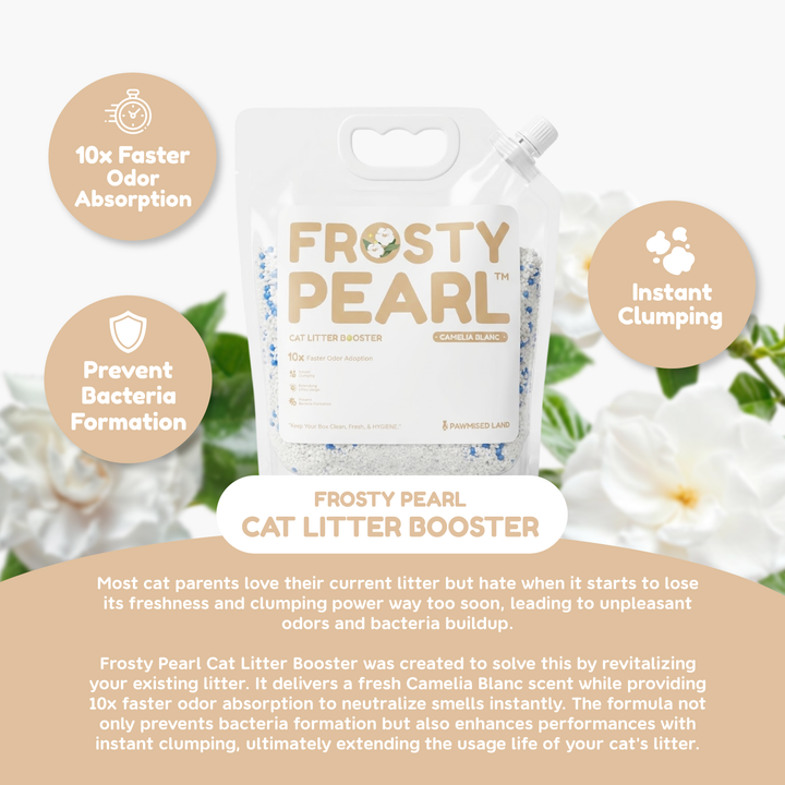 Frosty Pearl - Cat Litter Booster 4L/1000g - Camèlia Blanc Scent