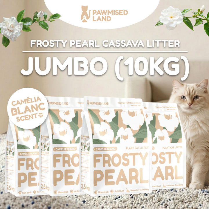 Frosty Pearl - Plant Cat Litter - Camèlia Blanc Scent