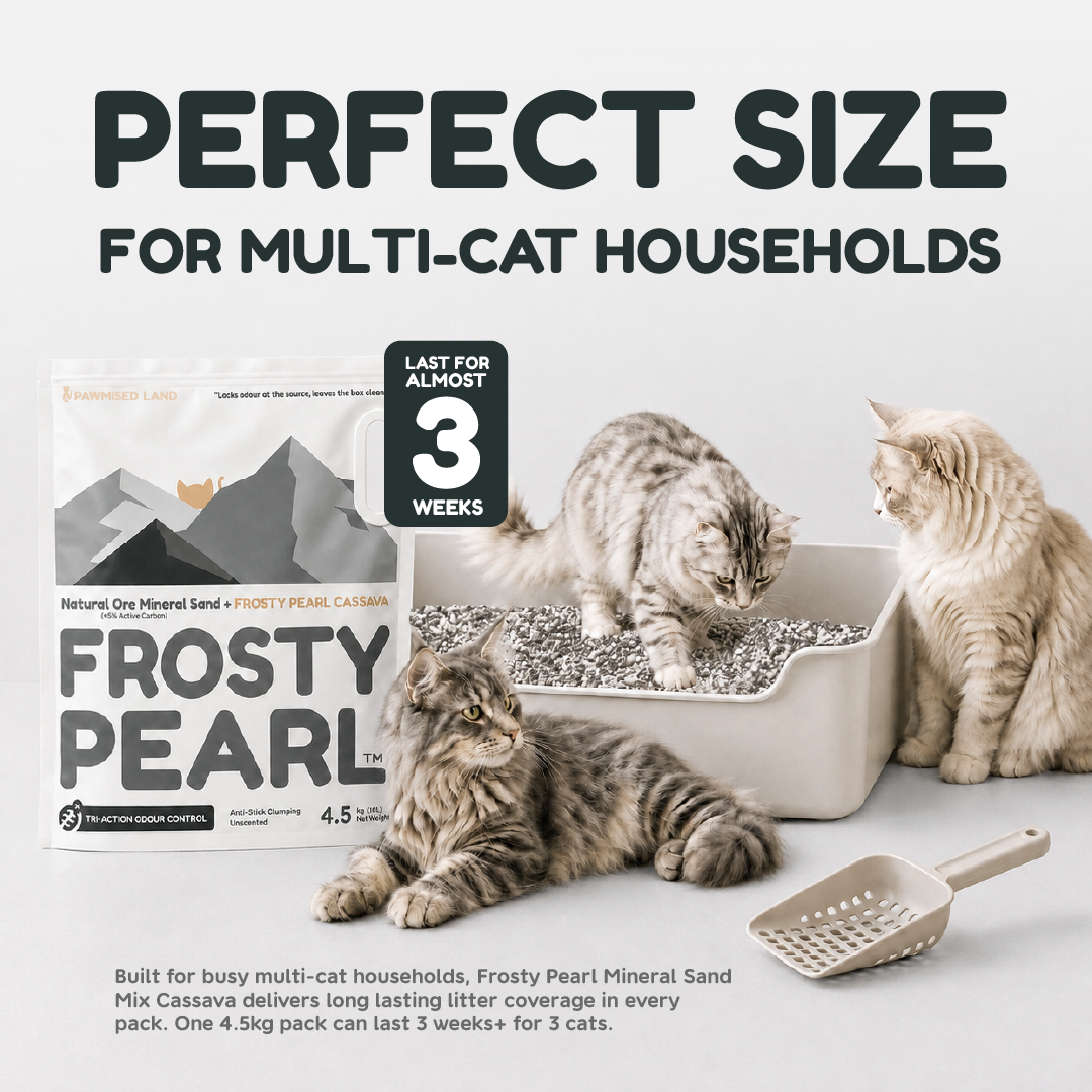 Frosty Pearl Mineral Mix Cassava Litter
