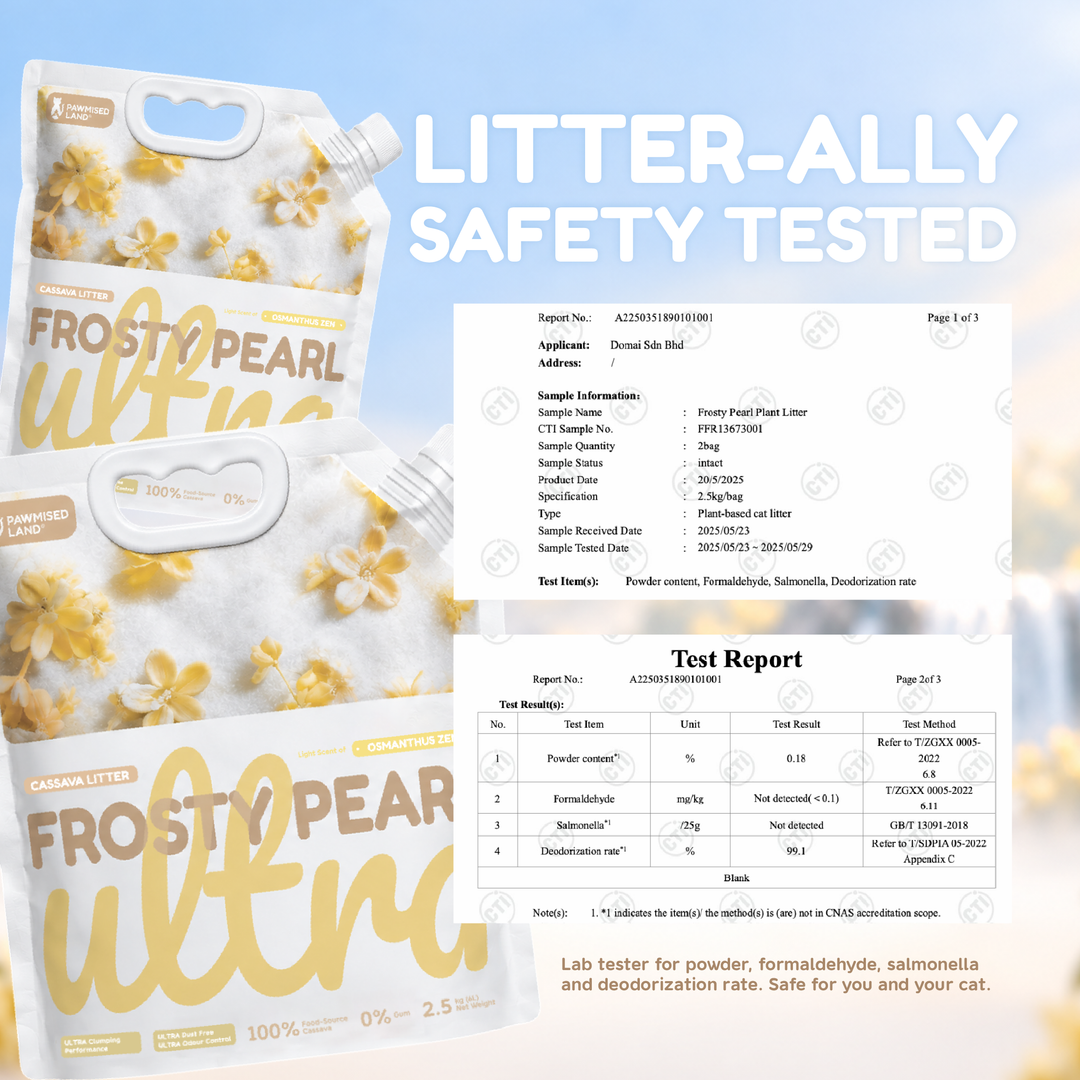 Frosty Pearl Ultra Fine Cassava Litter
