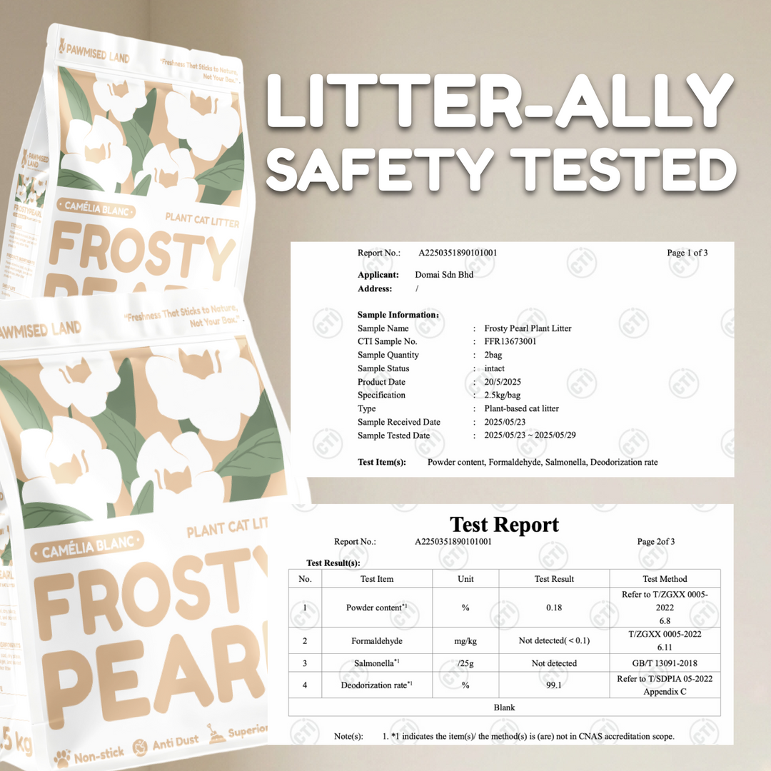 Frosty Pearl - Plant Cat Litter - Camèlia Blanc Scent