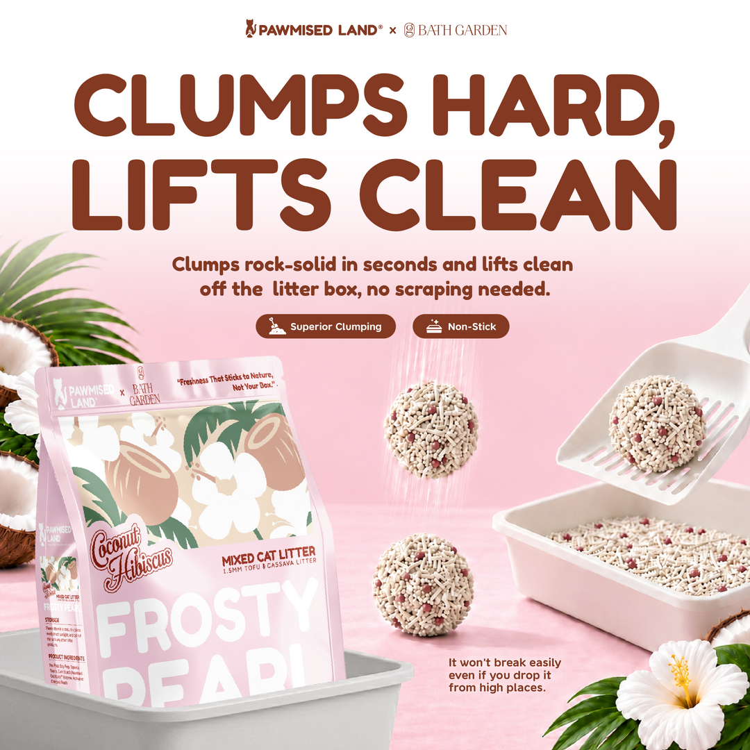 Frosty Pearl Coconut Hibiscus - Mixed Cassava Tofu Litter