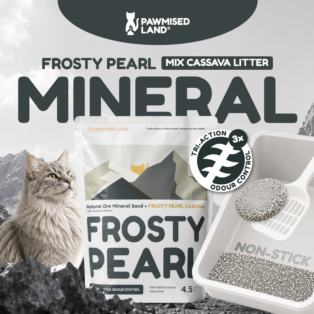 Frosty Pearl Mineral Mix Cassava Litter