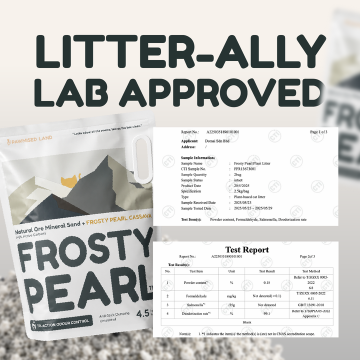 Frosty Pearl Mineral Mix Cassava Litter