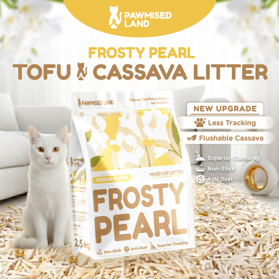 Frosty Pearl - Mixed Cassava Tofu Litter - Freesia Bloom Scent