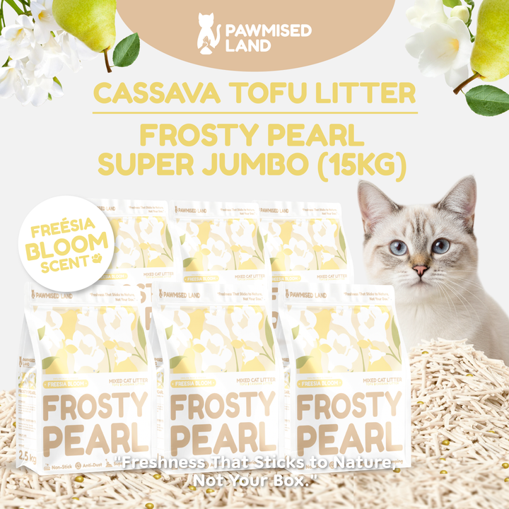 Frosty Pearl - Mixed Cassava Tofu Litter - Freesia Bloom Scent