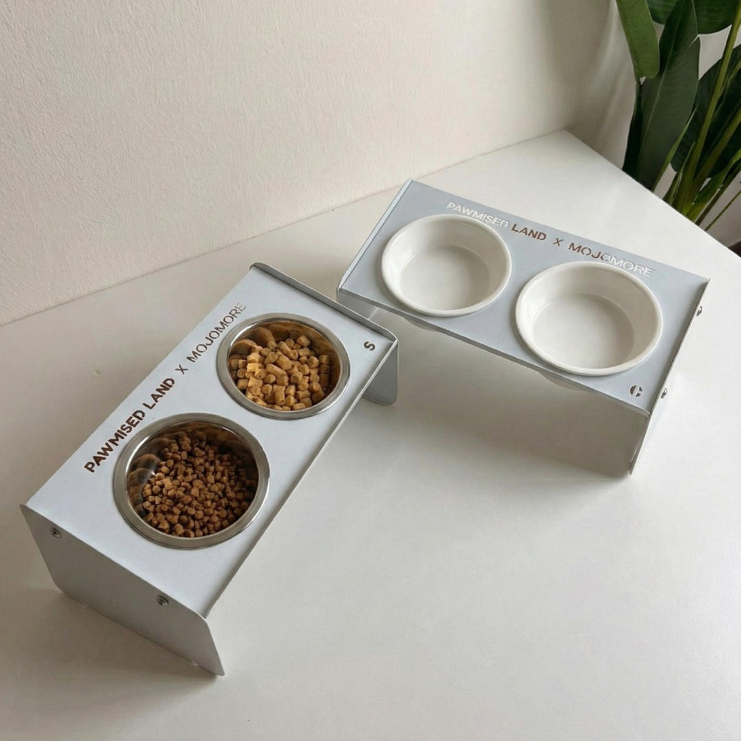 Pawmised Land x Mojomore - Dual Cat Bowl