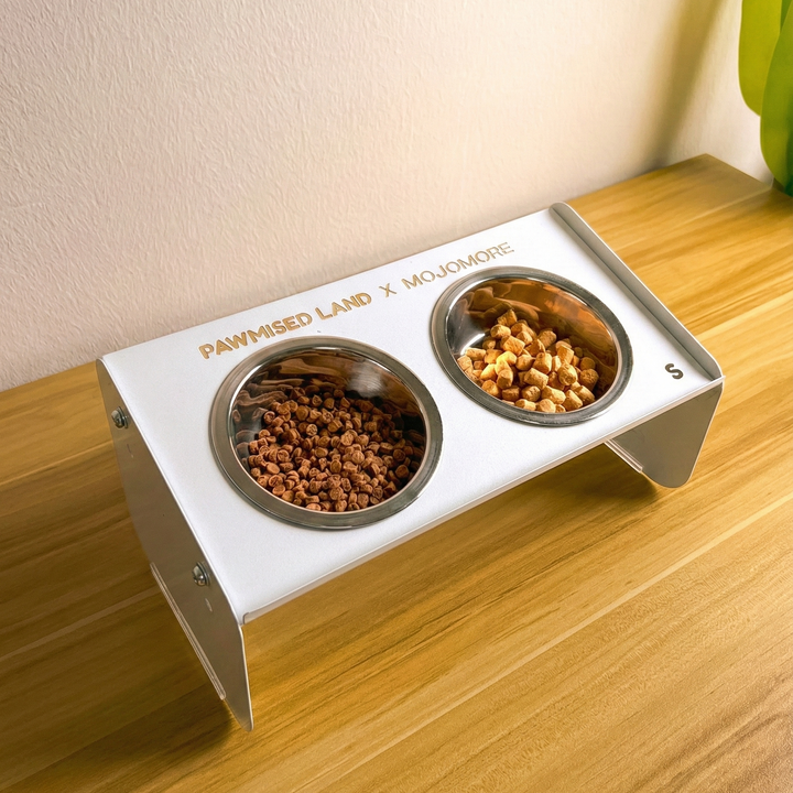 Pawmised Land x Mojomore - Dual Cat Bowl