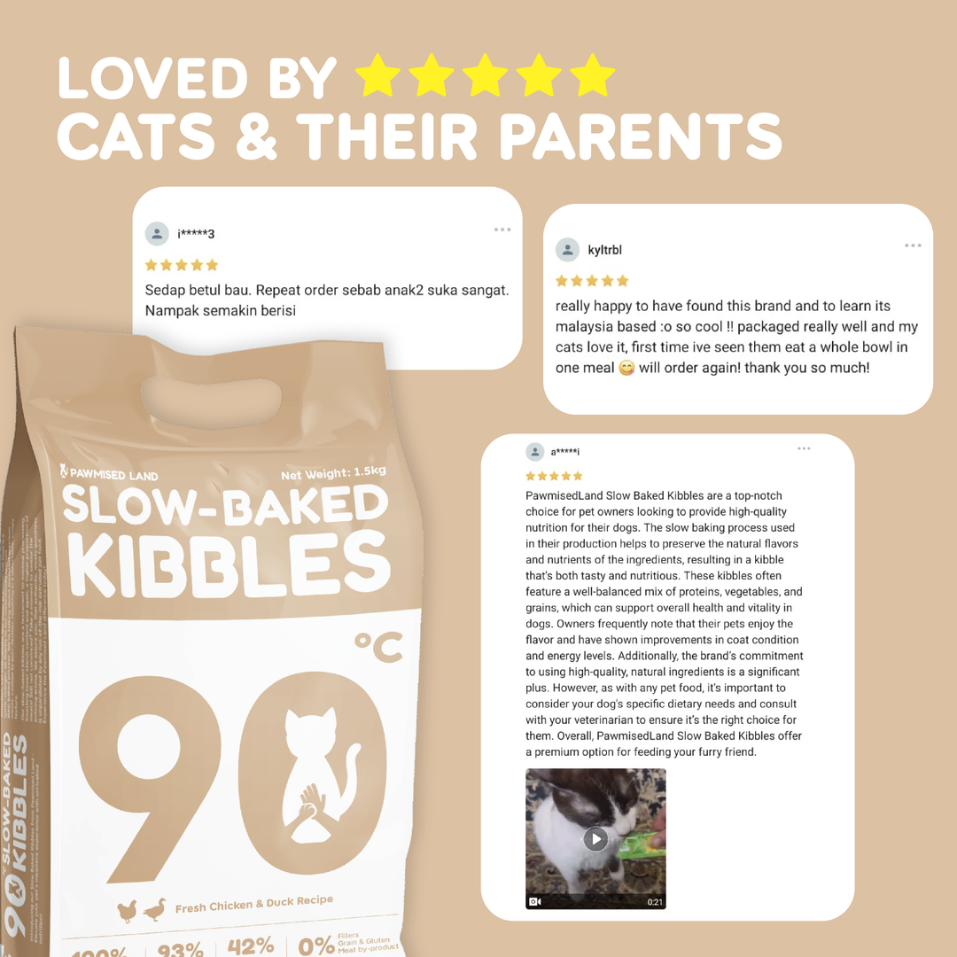 [READY STOCK] Slow Baked Kibbles - Classic Pack 1.5kg - Fresh Chicken & Duck Recipe