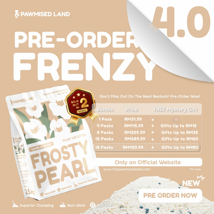 [PRE-ORDER] Frosty Pearl - Plant Cat Litter - Camèlia Blanc Scent