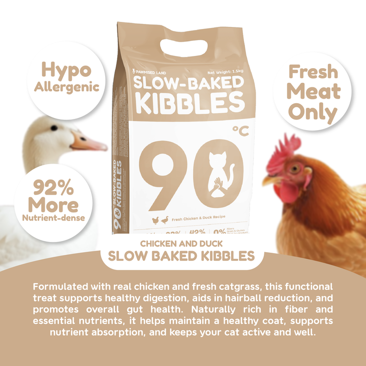 [READY STOCK] Slow Baked Kibbles - Classic Pack 1.5kg - Fresh Chicken & Duck Recipe