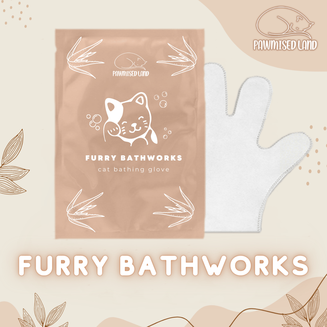 Furry BathWorks - Cat Bathing Glove